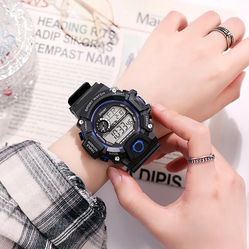 Male and female sports electronic watch, children's fashion alarm clock, student watch - Image 5