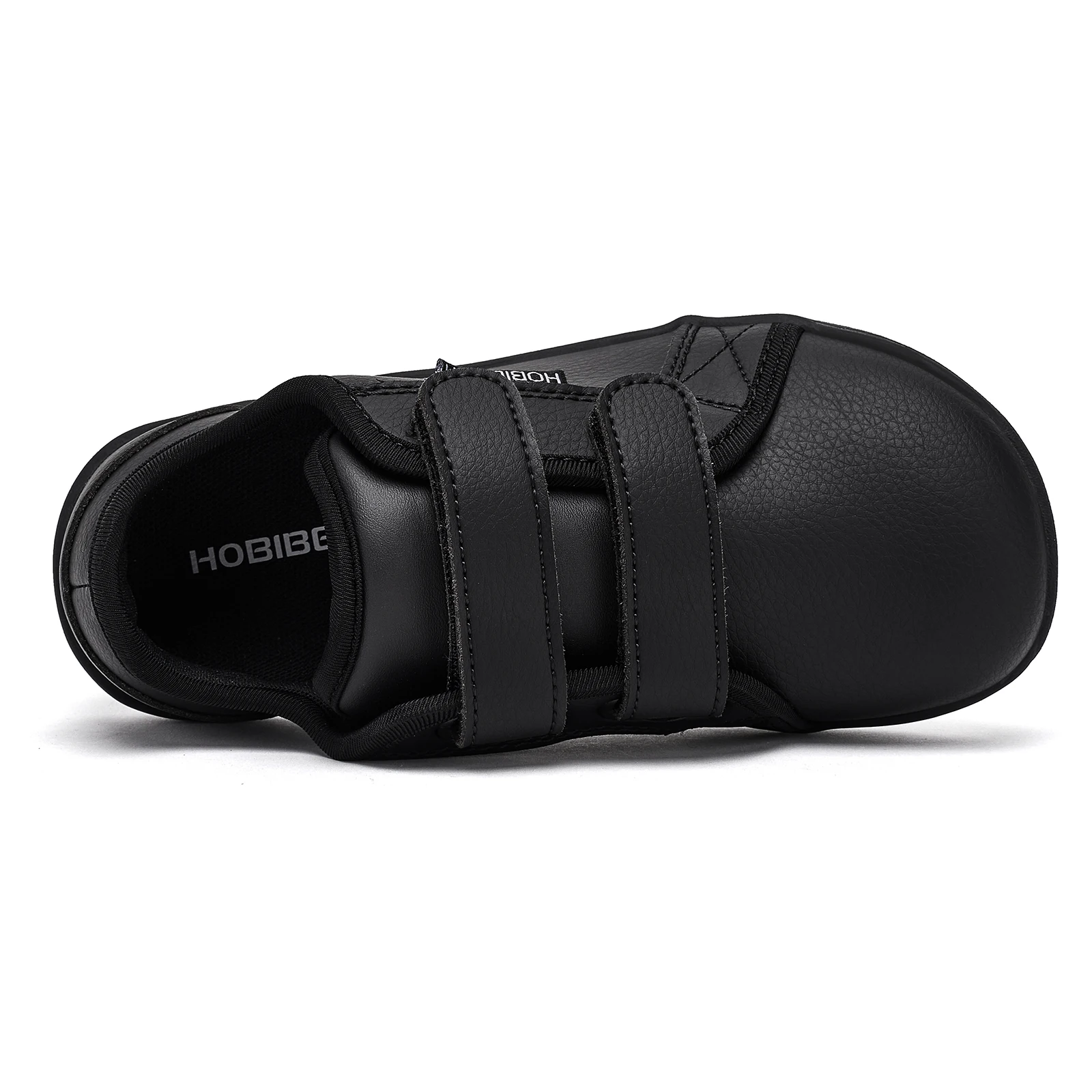 HOBIBEAR Minimalist Kids Barefoot Sneakers | Hook Loop | Wide Toe Shoes | Artificial Leather Sneakers - Image 3