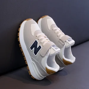 Children's Sneakers Kids Fashion Design White Non-slip Casual Shoes Boys Girls Hook Breathable Sneakers Toddler Outdoor Shoes