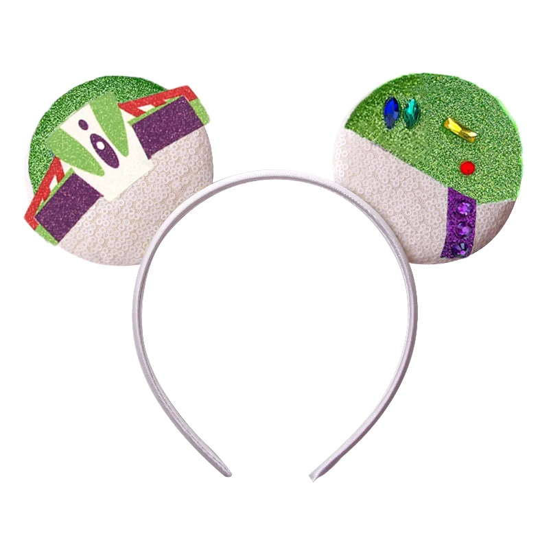 1pc Trendy Sequin 3.3" Mouse Ears Headband For Boys Cartoon Cospaly Hairband Girls DIY Hair Accessories