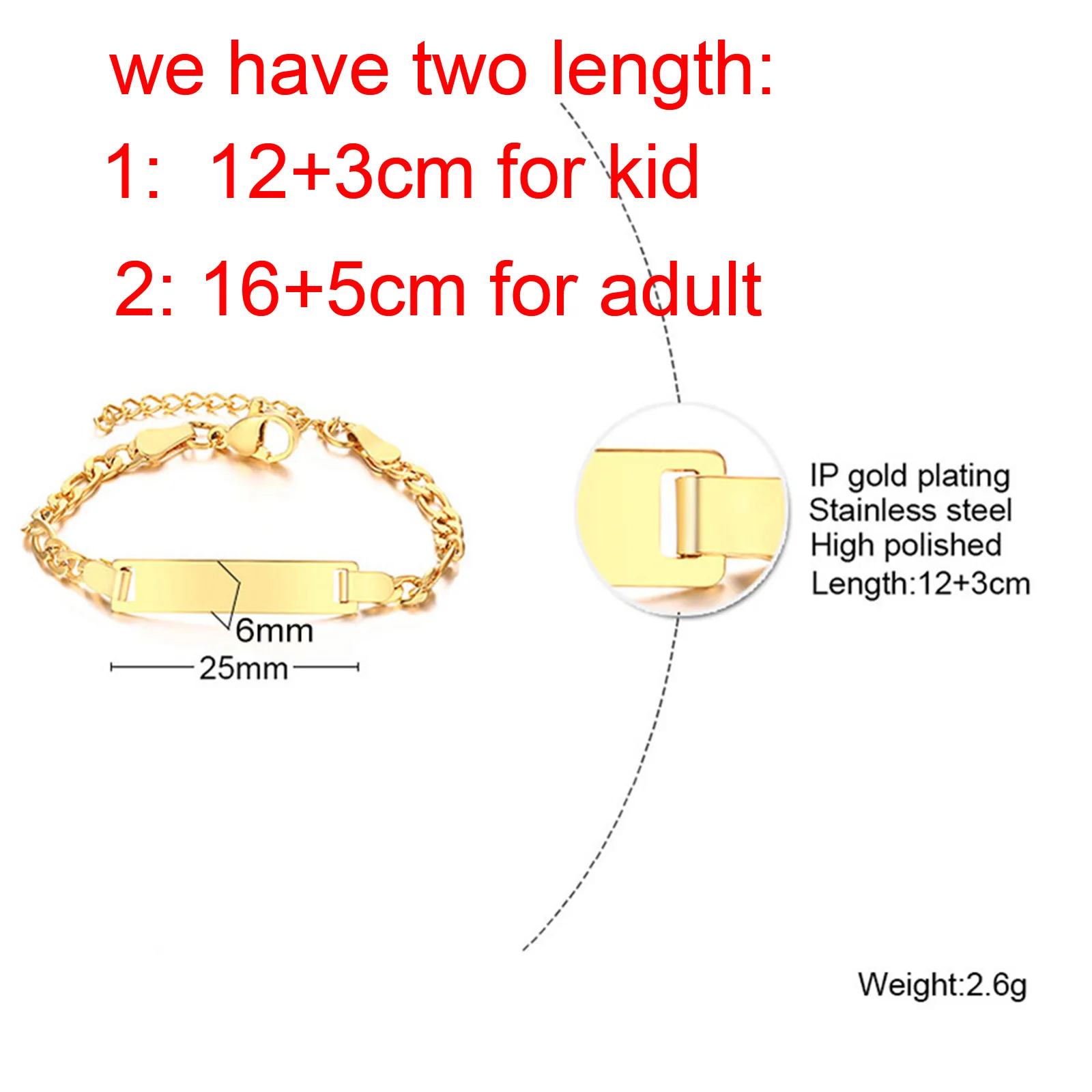 Baby Kids Bracelet, Stainless Steel Chain Bracelet Adjustable Link without Name,Girl Boy Children Birthday Gift - Image 5
