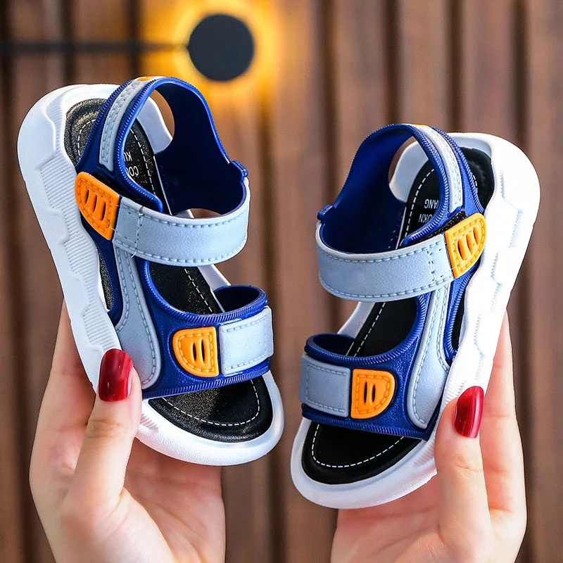 Summer Baby Sandals Solid Color Baby Boy Sandals Soft Sole Anti-slip Boys Girls Sandals Toddler Baby Shoes Beach 2-12 Years - Image 2