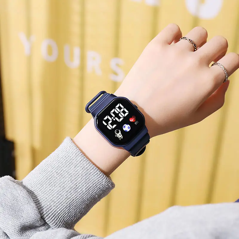 Kids Watch Sport LED Digital Watches Football Silicone Strap Waterproof Electronic Wristwatch for Children Boys Girls Gifts - Image 3