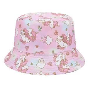 2024 Baby Bucket Hat Cute Unicorn Children Boys Girls Fisherman Cap Spring Summer Outdoor Kid Sun Hat