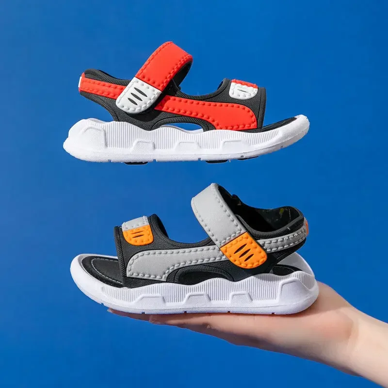 Summer Baby Sandals Solid Color Baby Boy Sandals Soft Sole Anti-slip Boys Girls Sandals Toddler Baby Shoes Beach 2-12 Years - Image 3
