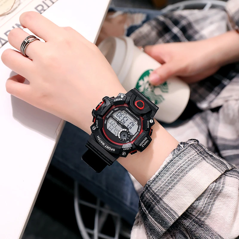Male and female sports electronic watch, children's fashion alarm clock, student watch - Image 4