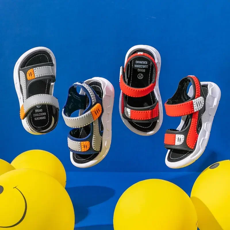 Summer Baby Sandals Solid Color Baby Boy Sandals Soft Sole Anti-slip Boys Girls Sandals Toddler Baby Shoes Beach 2-12 Years - Image 5