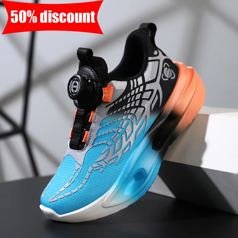 Children Running Shoes Autumn New Soft Elastic Campus Lightweight Sneakers Boys Girls Daily Anti Slip Breathable Tennis Shoes - Image 4