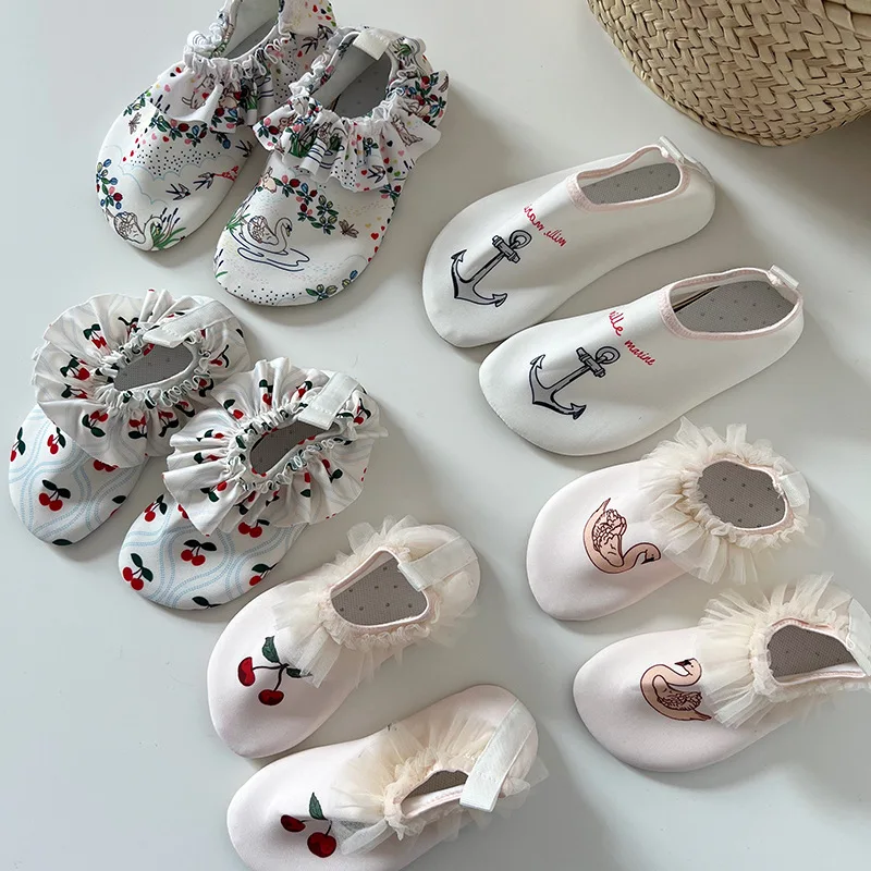 2026 Summer Children Swimming Shoes Cartoon Printed Non-slip Quick-Dry Boys Girls Beach Water Playground Sandals Shoes - Image 2