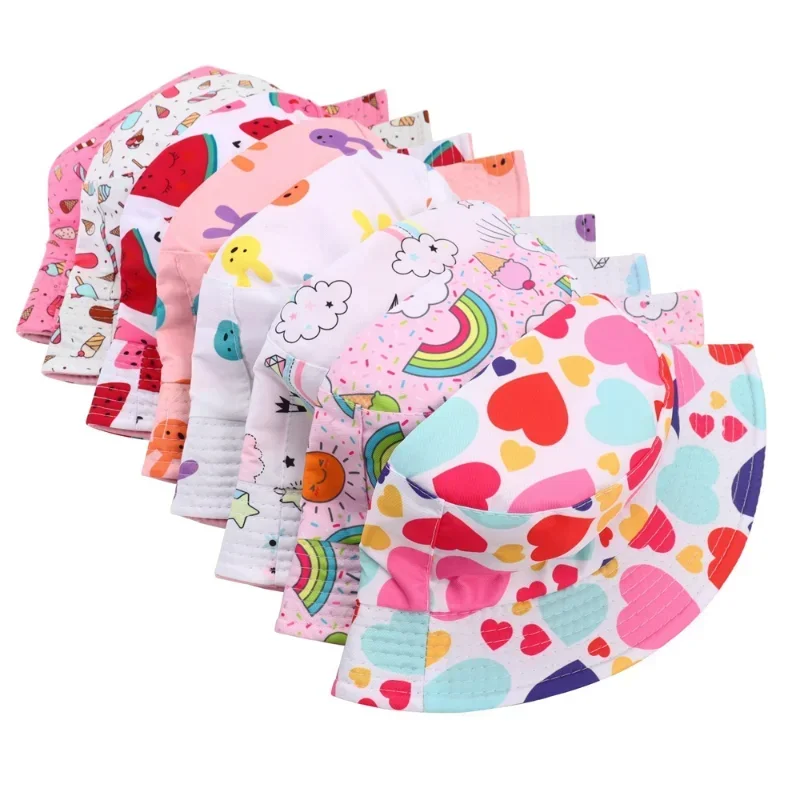 2024 Baby Bucket Hat Cute Unicorn Children Boys Girls Fisherman Cap Spring Summer Outdoor Kid Sun Hat - Image 2