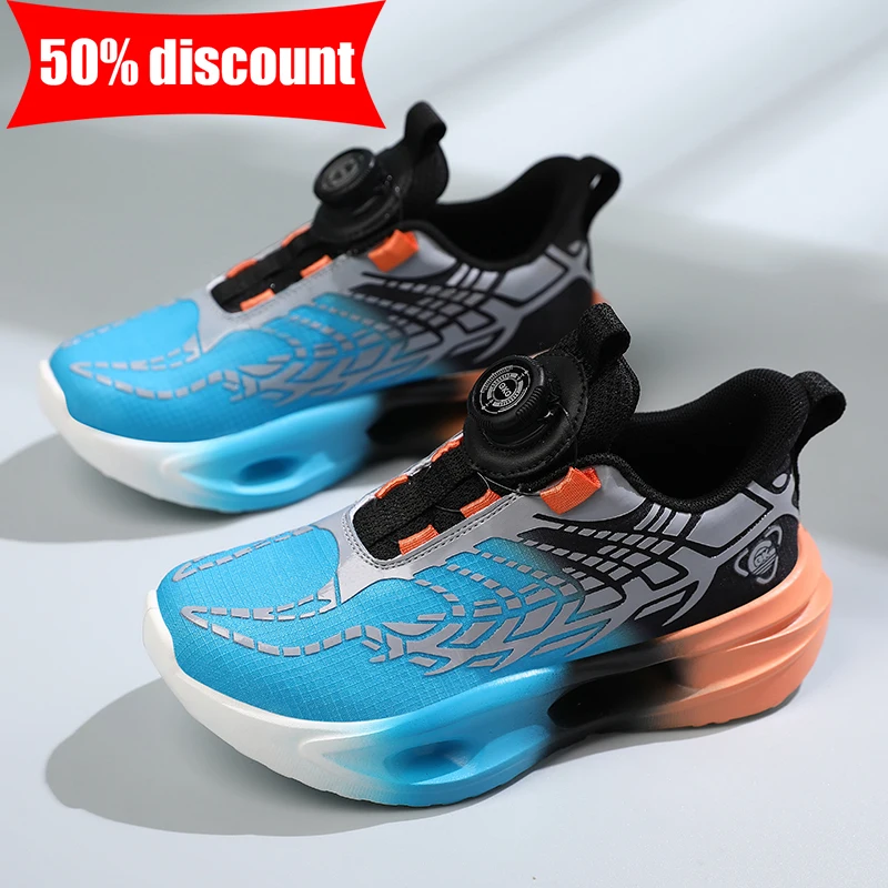 Children Running Shoes Autumn New Soft Elastic Campus Lightweight Sneakers Boys Girls Daily Anti Slip Breathable Tennis Shoes - Image 5