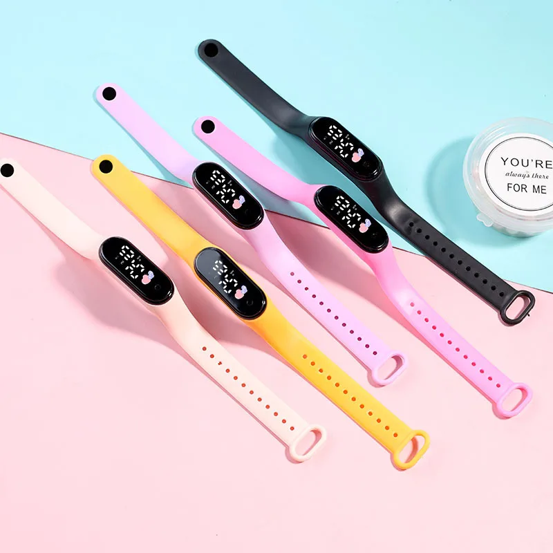 Fashion Waterproof Women Watches for Kids Girls Touch LED Sport Digital Bracelet Electronic Children Clock Boys Toys Gift - Image 2