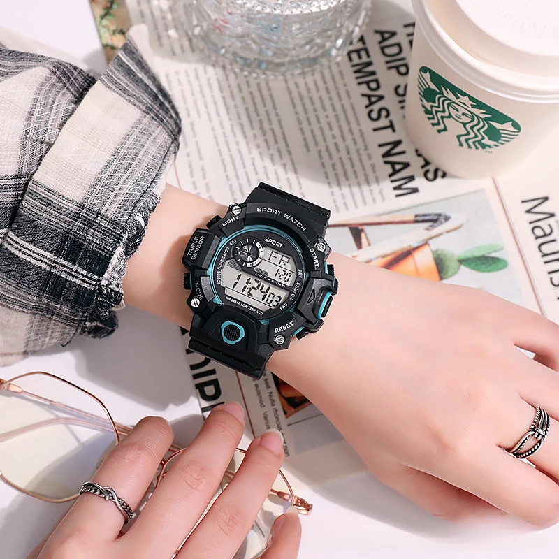 Male and female sports electronic watch, children's fashion alarm clock, student watch - Image 3