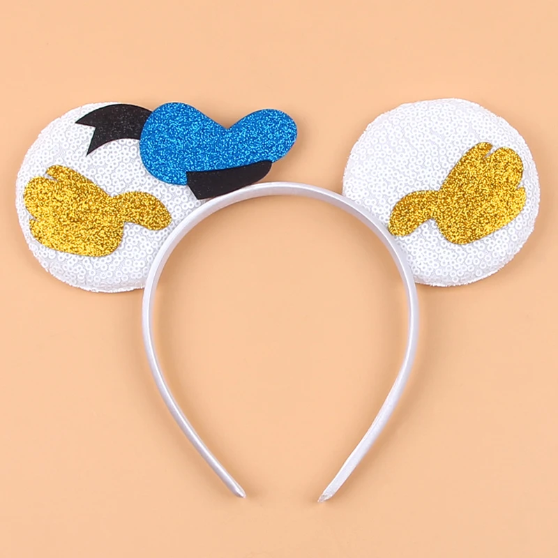 1pc Trendy Sequin 3.3" Mouse Ears Headband For Boys Cartoon Cospaly Hairband Girls DIY Hair Accessories - Image 4