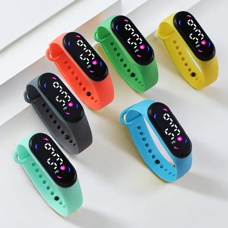 Fashion Waterproof Women Watches for Kids Girls Touch LED Sport Digital Bracelet Electronic Children Clock Boys Toys Gift - Image 4