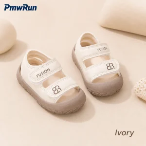 PU Leather Summer Sandals For Children Toe Protection Baby Boy's Girl's Toddler Sandals Ergonomics Anti-slippery Kid's Sandals
