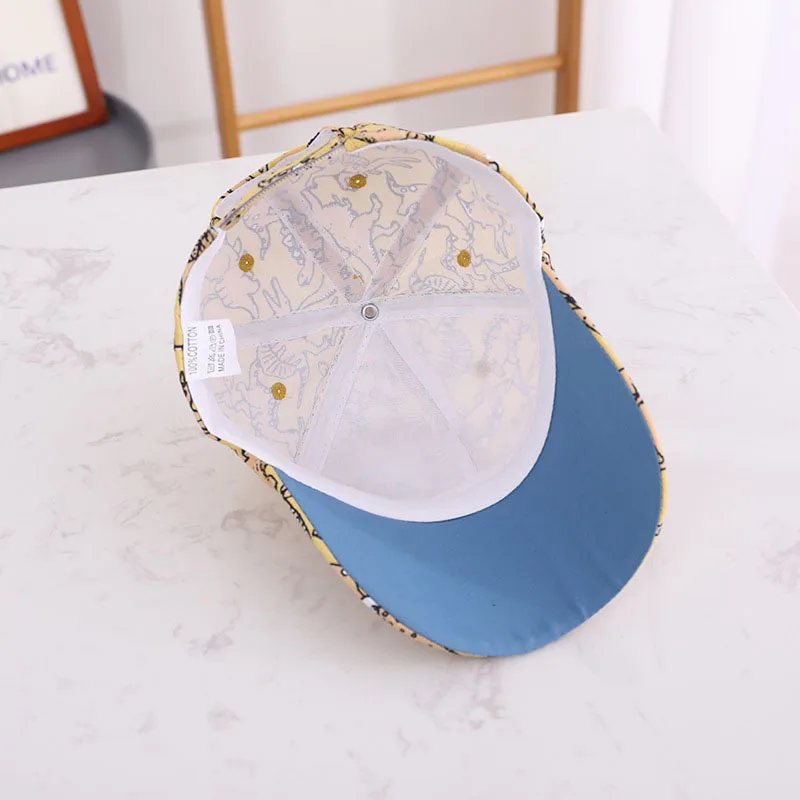 Print Dinosaur Children Baseball Cap Fashion Boys Sunshade Peaked Caps 2-6Year Kids Duck Tongue Hat Baby Outdoor Sunshade Visors - Image 5