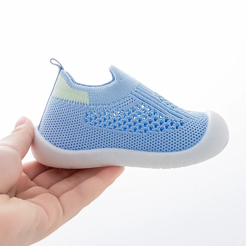 Spring Popular New Baby Shoes Mesh Knit Breathable Kid Girls Boys 0-3T Summer Slip-On Casual Sneakers Toddler Non-Skid Prewalker - Image 5