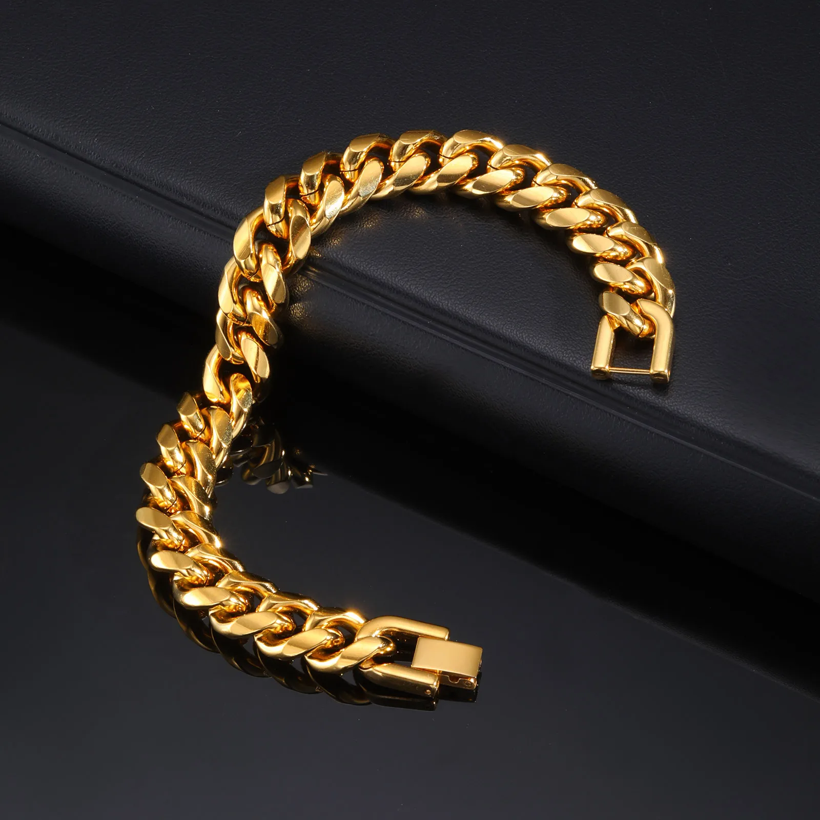 Basic Cuban Chain Bracelets for Men Boys,6/8/10/12MM Stainless Steel Miami Curb Link Chain Wristband,Casual Punk Jewelry Gifts - Image 6