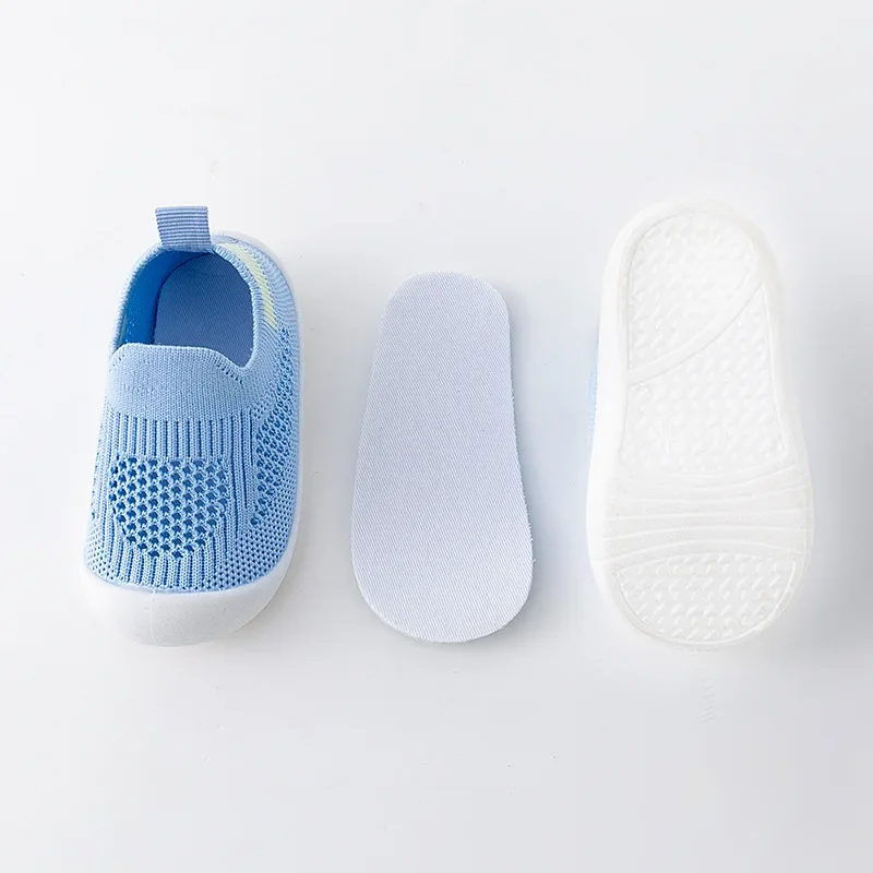 Spring Popular New Baby Shoes Mesh Knit Breathable Kid Girls Boys 0-3T Summer Slip-On Casual Sneakers Toddler Non-Skid Prewalker - Image 3