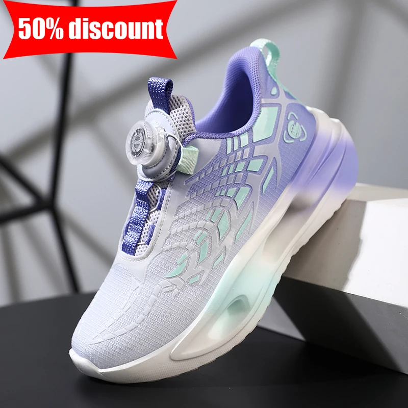 Children Running Shoes Autumn New Soft Elastic Campus Lightweight Sneakers Boys Girls Daily Anti Slip Breathable Tennis Shoes - Image 3